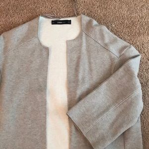 Zara Knit Boxy Blazer